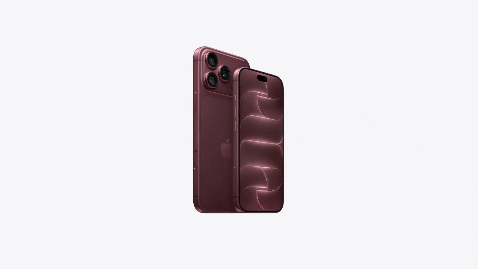 iPhone 18 Pro Max Burgundy, front and back